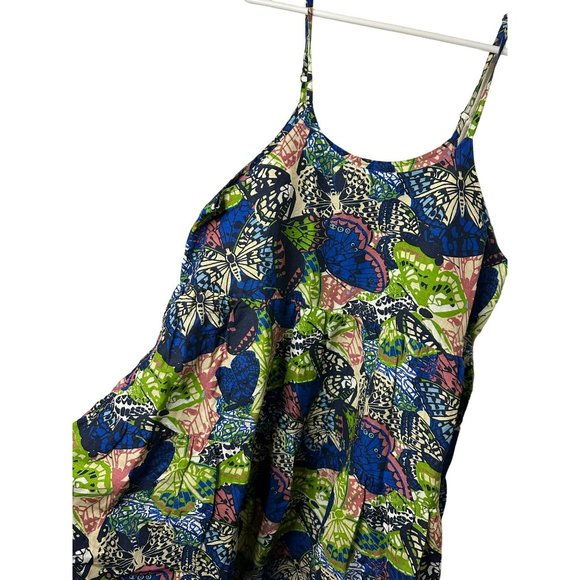 VTG Bohee Wohee Summer Beachy Vacation Tropical Butterfly Stylish Dress SZ Large - Picture 5 of 6